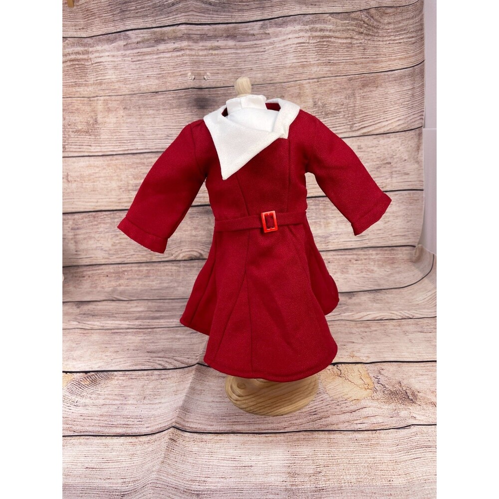 American Girl Doll Kit Red Holiday Dress Christmas Outfit